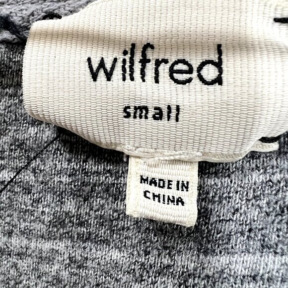 Wilfred Womens Cardigan Sweater Small Aritzia Gray Shrug Long Sleeve Open Front - Picture 8 of 13